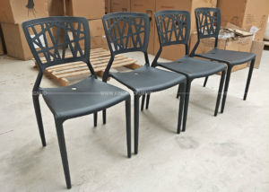 Outdoor Dining Leisure Furniture Plastic Stacking Bistro Chairs