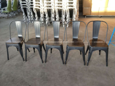 Metal Dining Chair with Wood Seat 1024x768