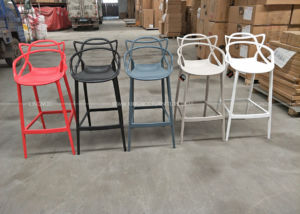 Plastic Famous Italian Design Counter Bar Chair